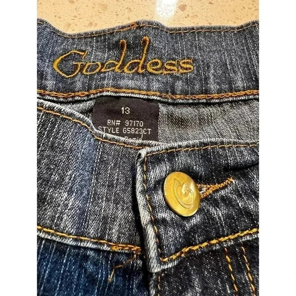 Goddess hombre denim jeans size 13 with zipper ankle - Picture 3 of 11